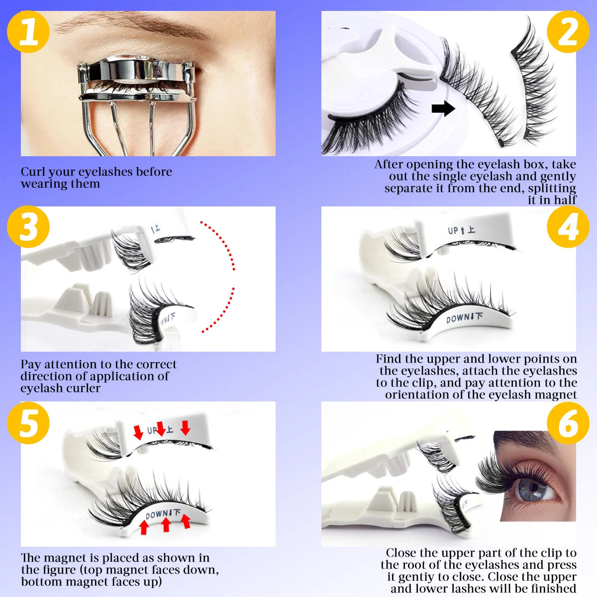 Fast Application Magnetic Eyelashes